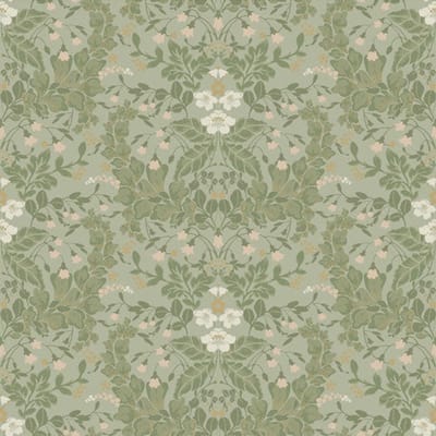 Duro Vliesbehang 429-01 - Linnéa - Botanisch Groen - 53cm x 10.05m