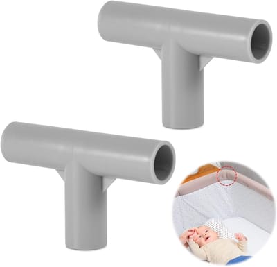 2 Stuks T-vormige Verbindingen voor Baby Playpen - Vervangende Connectoren met 1.8cm Binnen Diameter, Ideaal voor Baby Speelruimtes en Veilige Speelomgevingen