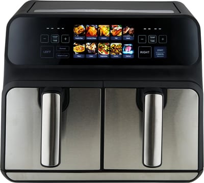 ProfiCook FR 1287 H - Dubbele Heteluchtfriteuse - 2 x 4 Liter - Met kleurendisplay - Touchscreen - 9 Programma's - 2 onafhankelijke kookzones
