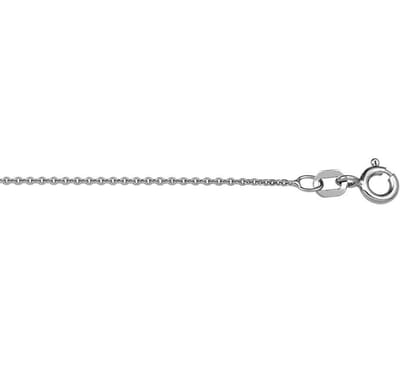 YO&NO - Ketting - Zilver - Anker - Plat - 1,2mm - 41 + 4cm - Sieraden vrouw - Gerhodineerd - Zilver 925