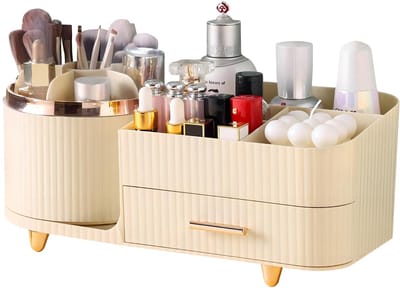 Unyqoos® 360° Draaibare Cosmetica Organizer Met Veelzijdige Opbergmogelijkheden Voor Elk Interieur
