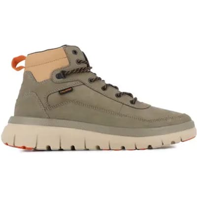 PALLADIUM Pallaflex Cuff M - Heren Sneakers Freizeit Schoenen Leer Groen 09509-399-M , Maat: EU 43 UK 9