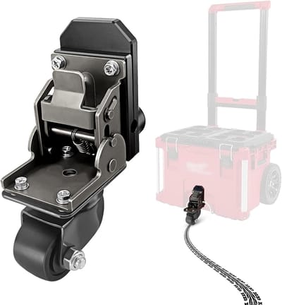 Set van 4 Zwenkwielen voor Gereedschapskoffers - Ideaal voor Transport en Mobiliteit van Tools