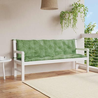 vidaXL - Tuinbankkussens - 2 - st - oxford - stof - bladpatroon