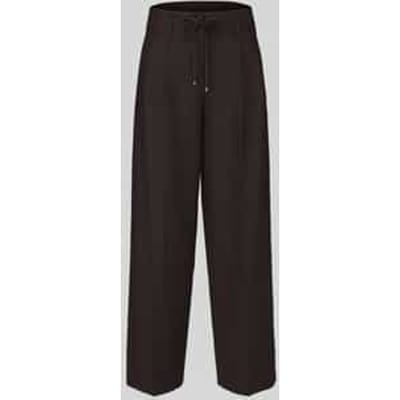 Modieuze fit bandplooibroek met scheerwol model 'Addison'