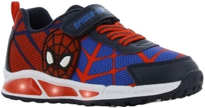 Spiderman - Schoenen voor jongens met lichtjes - Sneakers voor kinderen met klittenband - Lichtgevende kindersneaker - Maat 25 - Blauw