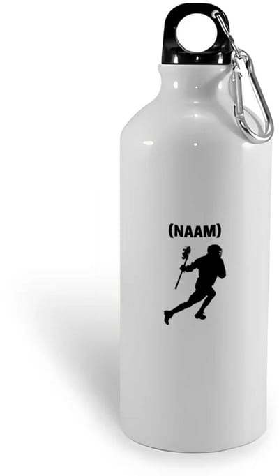 Hacebo® - Lacrosse met eigen naam waterfles - Sport - Lacrosse - Sport - water fles - 400ML