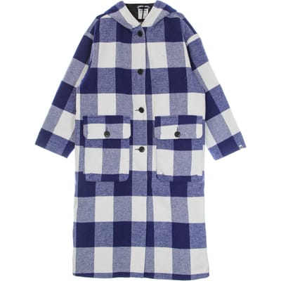 Lange dames Blizzard jas blauw Buffalo jas