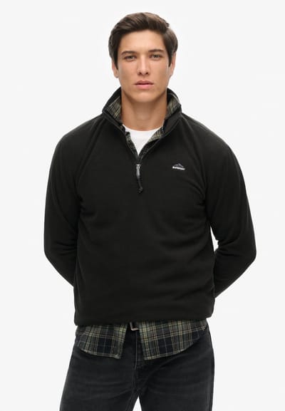 Superdry - Polar Fleece met halflange rits - Heren - Truien