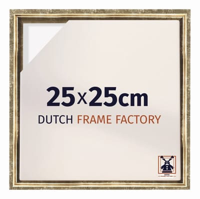 Baklijst 25x25 cm - Goud Antiek - Geschikt voor Canvasdoek - MDF Baklijst Lausanne