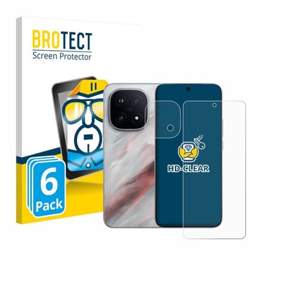 BROTECT - Screenprotector voor Vivo iQOO 15 (Voor+Camera) - Folie Beschermfolie transparant 6 Stuks