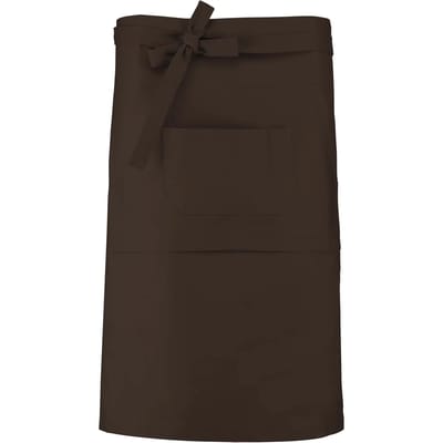Schort/Tuniek/Werkblouse Unisex One Size Kariban Chocolate 100% Katoen