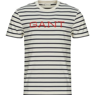 Gant  T-shirt Korte Mouw GRAPHIC STRIPED SS T-SHIRT