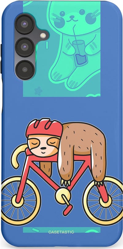 Casetastic hoesje geschikt voor Samsung Galaxy A16 - Dubbellaagse bescherming - Lui op reis - Fashion Case - Lavendel