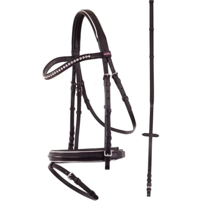 Premiere Hoofdstel Nantes XS Zwart/zilver - Pony