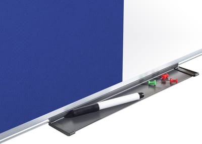 Combibord MAYA, gecombineerd prikbord en whiteboard Kurk of vilt, div. afmetingen