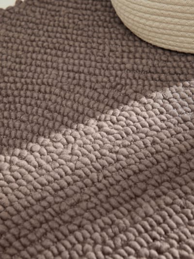 Flycarpets Calmio Wollen Loper Taupe - Laagpolig - Japandi / Scandinavisch - 80x200 cm