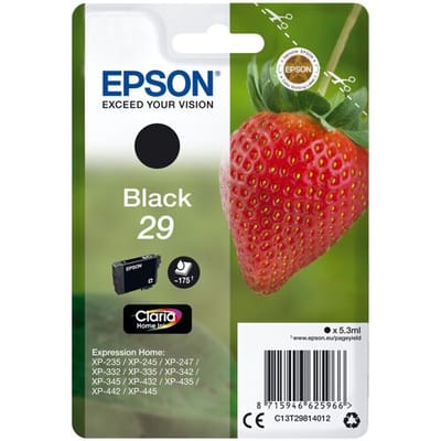 Epson Strawberry singlepack zwart 29 Claria Home inkt