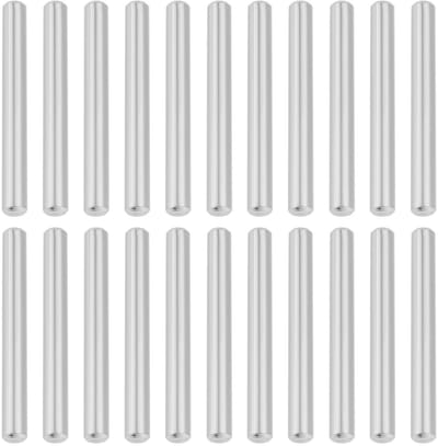 Dailygoods- Plugpennen 50 stuks - 5x45 mm - Ronde Kop - Platte Afgeschuinde Eind - Roestvrij Staal - Sterk en Duurzaam - Deuvelpennen