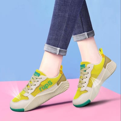 Nieuwe Zomer Dames Schoenen Trendy Uitgeholde Mesh Schoenen Ademend Lichtgewicht Oefening Zachte Zool Reisschoenen Dames Casual Schoenen 41 blue