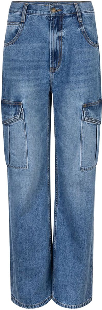 EsQualo - blauwe cargo jeans - maat 34