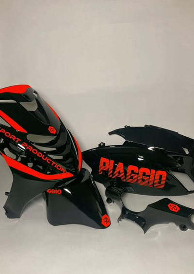 Piaggio Zip Stickerset - Piaggio - Fluor Orange