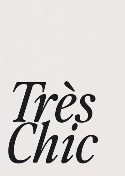 Très Chic Poster - 50x70 cm