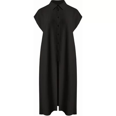 Lange crêpe jurk voor dames Mat Fashion