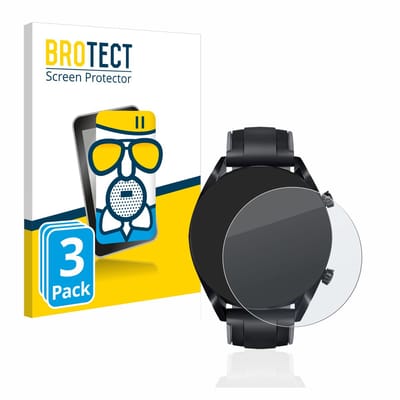BROTECT - Screenprotector voor Huawei Watch GT 2 (46 mm) - Folie Beschermfolie Beschermglas matte 3 Stuks