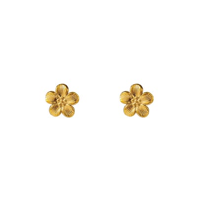 Go Dutch Label Oorknoppen Daisy Stud Goudkleurig