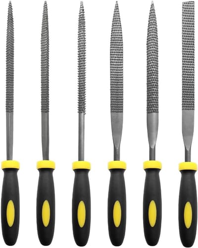 Set van 6 metalen bestanden en raspen voor veelzijdig gebruik