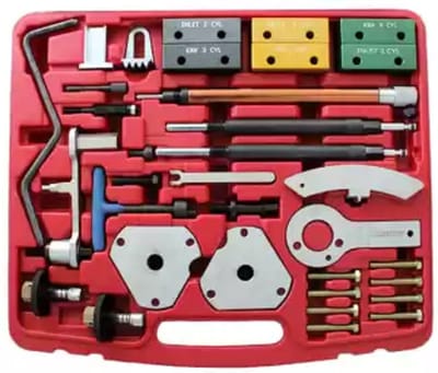 Timing set Fiat-Uitgebreide set met tijdafstelgereedschap voor Fiat en gelijke Alfa Romeo en Lancia motoren.