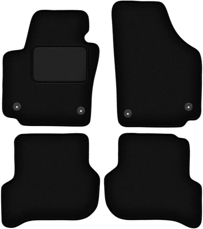 Zwarte veloursmatten voor: Seat Altea XL minivan (08.2008-2015)