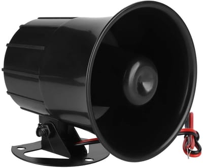 Allecto - Outdoor Sirene - Veiligheidsalarm - Hoge geluidskwaliteit - Zwart - 110dB - Bescherming voor woning - Alarm