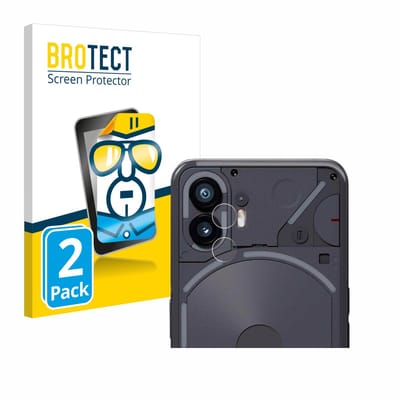BROTECT - Screenprotector voor Nothing Phone (2) (ALLEEN Camera Lens) - Folie Beschermfolie transparant 2 Stuks