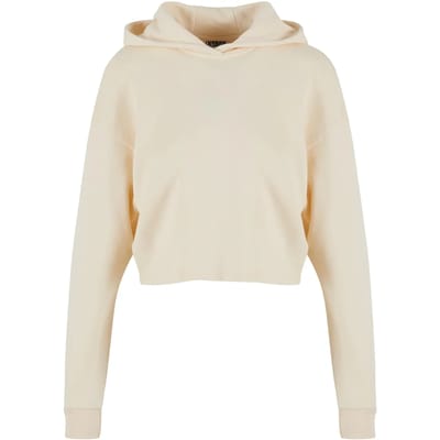 Urban Classics - Oversized Light Terry Crop Hoodie - XS - Beige