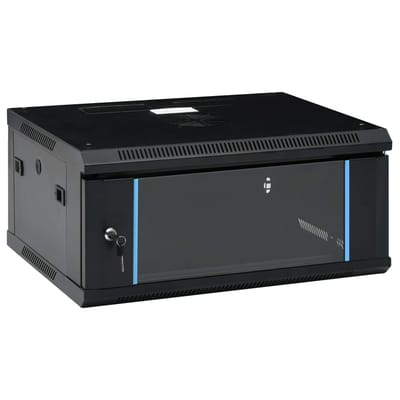 vidaXL - Netwerkkast - voor - aan - de - muur - 4U - 19" - IP20 - 600x450x285 - mm
