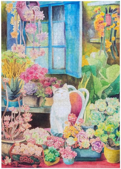 Robotime Cat's Plant Yard - Rolife Joy Piece Jigsaw Puzzle Series - PT012 - Legpuzzel - Puzzel