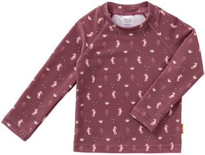 Fresk Zwemshirt 74 - Sneldrogende Zwemkleding voor Kinderen - UPF 50 - Zwemshirt voor Meisjes - Zwempak met Lange Mouwen - Roze - Seahorse