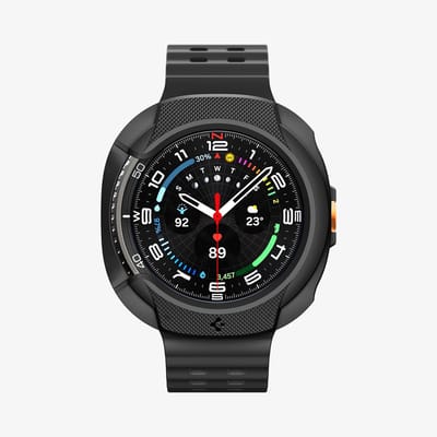 Spigen Liquid Air - Hoesje Geschikt voor Samsung Galaxy Watch 8 Classic - Bumper Case Matte Zwart