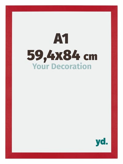 Your Decoration - Puzzellijst 59,4x84 cm - Rood - Puzzellijst 1500-2000 stukjes - MDF Fotolijst - Mura