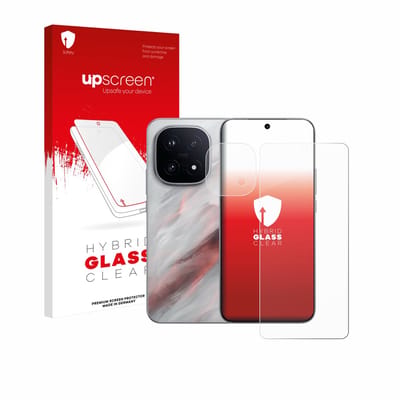 upscreen - Screenprotector voor Vivo iQOO 15 (Voor+Camera) - Folie Beschermfolie Beschermglas transparant