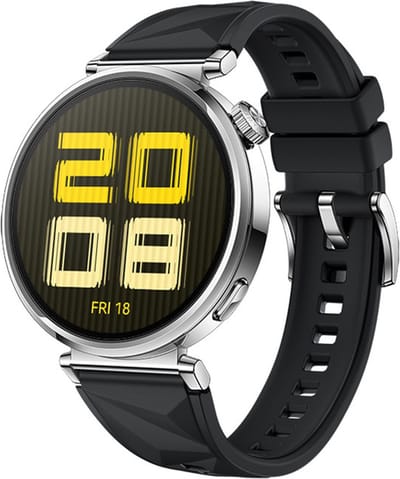 Siliconen bandje - geschikt voor Garmin Venu 2s / 3s / 4 (41mm) / Vivoactive 4s / Forerunner 255s / 265s - Huawei Watch GT 5 Pro - 42mm / GT 6 / GT 5 / GT 4 - 41mm - zwart