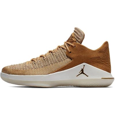 Baskets Air Jordan 32 Low PF Golden Harvest Homme Tan Métallique-Or AH3347-700 44 brown