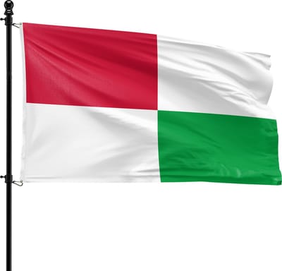 VlagDirect - Opsterland vlag - Gemeente Opsterland vlag - 90 x 150 cm.