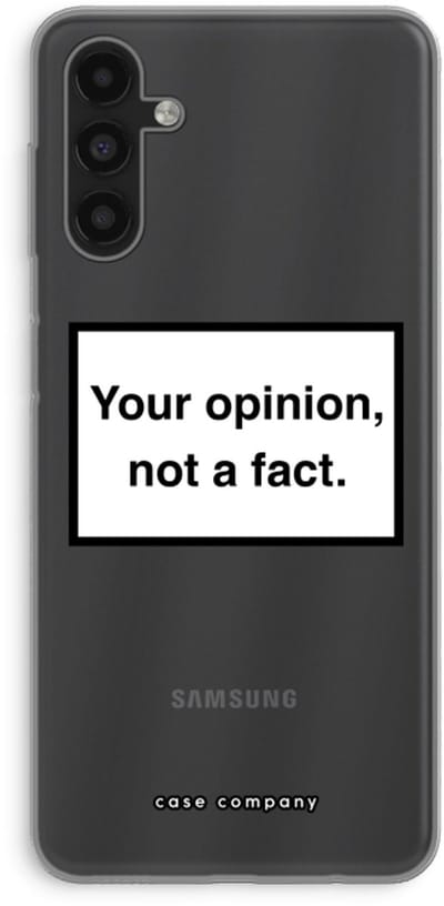 Case Company® - Hoesje geschikt voor Samsung Galaxy A04s hoesje - Your opinion - Soft Cover Telefoonhoesje - Bescherming aan alle Kanten en Schermrand