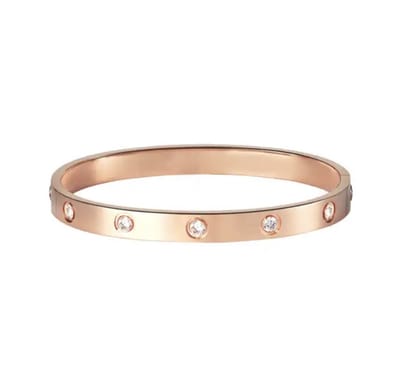Soraro Zirkonia Armband | Heren | Dames | Rose | RVS | Armband Mannen | Armband Dames | Heren Armband | Cadeau voor Vrouw