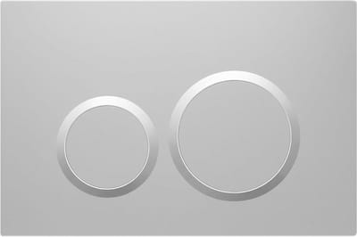 Drukplaat Toilet - Spoelplaat Bedieningsplaat - Toilet Spoelen - Dual Flush Systeem - 256 x 164 mm - Mat Zwart