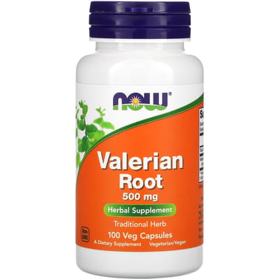 NOW Foods, Valeriaanwortel, 500 mg, 100 vegetarische capsules