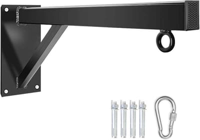 Zware Bokszak Beugel - Wandmontage Set - Kracht Training - Versterkte Constructie - Tot 150kg - Zwart